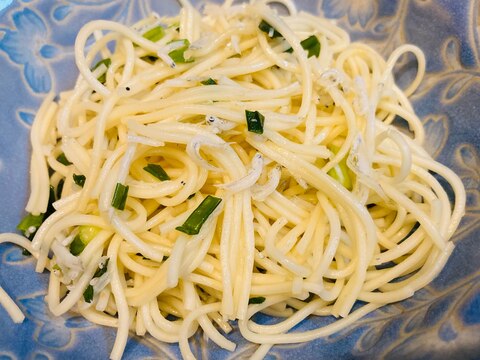 しらすとネギの にゅうめんサラダ